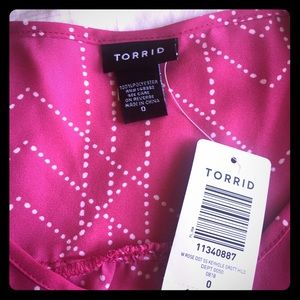 Torrid Pink Top - never worn